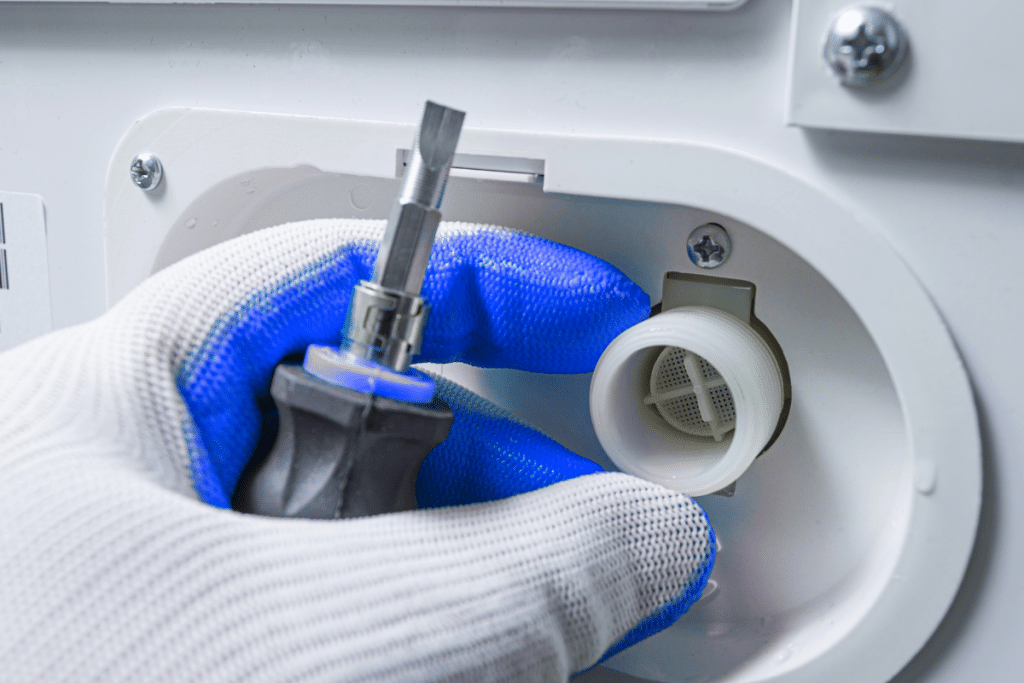 leaking washing machine