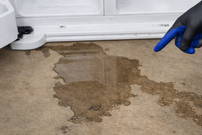 fridge leaking from bottom
